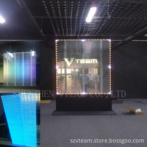 P10 Advertising LED Color Display Screen with High Transparency & Lightweight